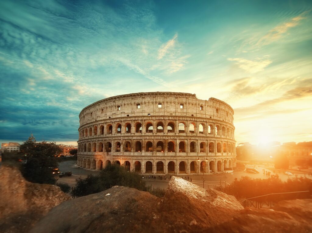 Colisée de Rome, road trip italien