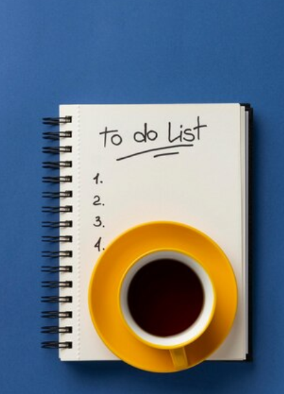 To do list avec un café 